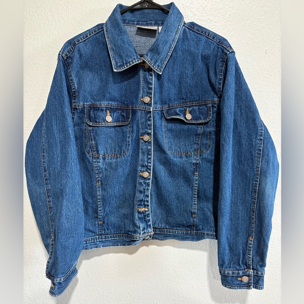 Bill Blass Deep Blue Jean Jacket